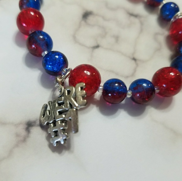 New England Patriots colors bracelet!  (3 for $15) - Picture 2 of 4